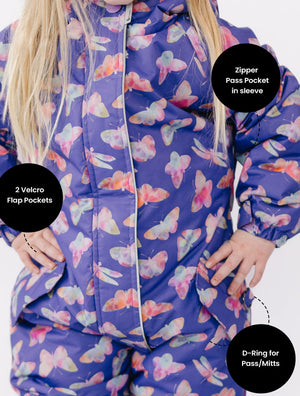 Snowrider One-Piece Snowsuit - Butterfly