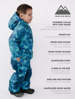 Snowrider One-Piece Snowsuit - Geo Tech