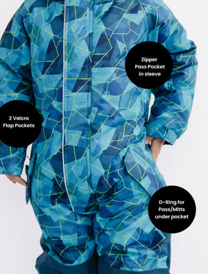 Snowrider One-Piece Snowsuit - Geo Tech