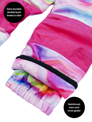 Snowrider One-Piece Snowsuit - Rainbow Wave