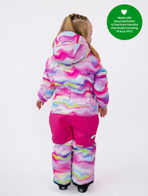 Snowrider One-Piece Snowsuit - Rainbow Wave