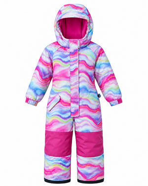 Snowrider One-Piece Snowsuit - Rainbow Wave