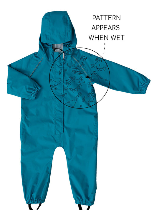 SplashMagic Rainsuit - Deep Teal | Dino Skate Crew