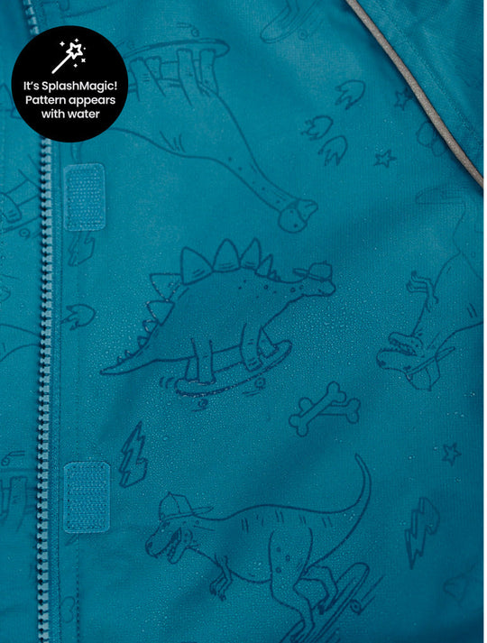 SplashMagic Rainsuit - Deep Teal | Dino Skate Crew