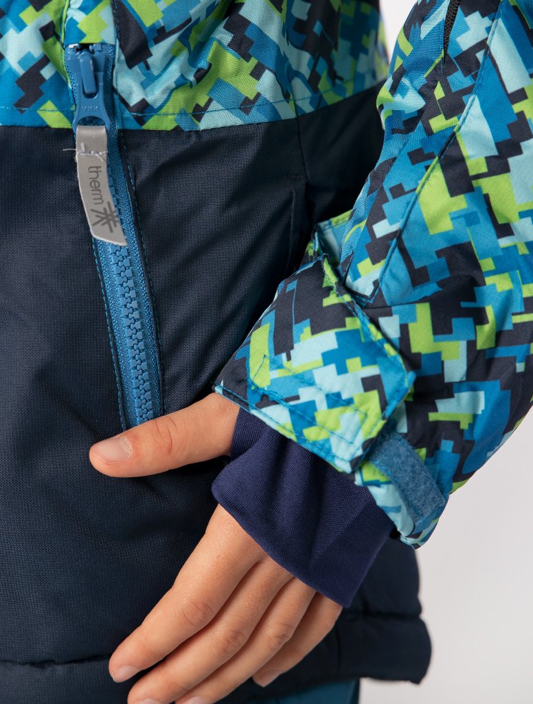 Snowrider Ski Jacket - Abstract Geo | Waterproof Windproof Eco