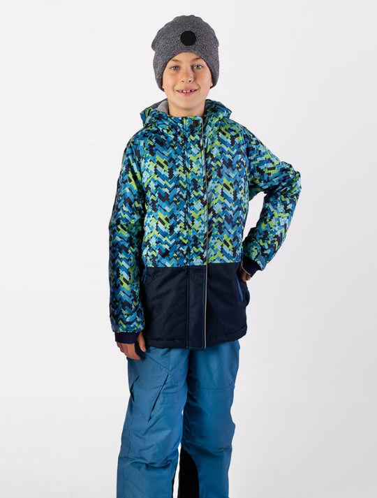 Snowrider Ski Jacket - Abstract Geo | Waterproof Windproof Eco