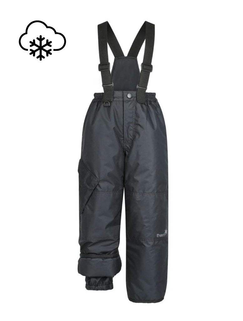 Snowrider Convertible Snow Pants - Black | Waterproof Windproof Eco