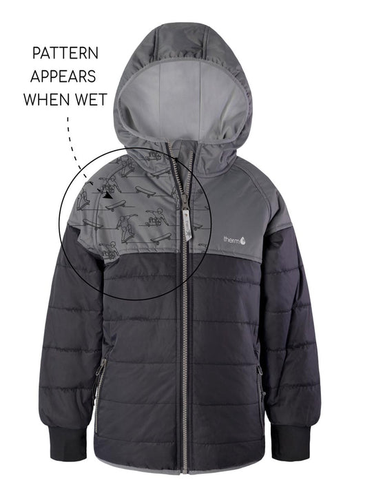 Hydracloud Puffer Jacket - Black | Waterproof Windproof Eco