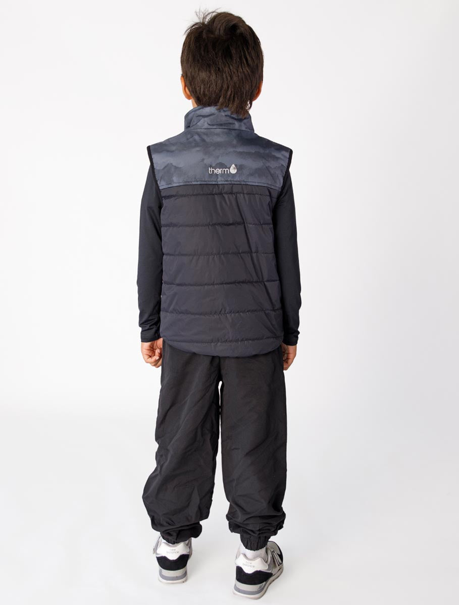 Hydracloud Puffer Vest - Black Mountain | Waterproof Windproof Eco