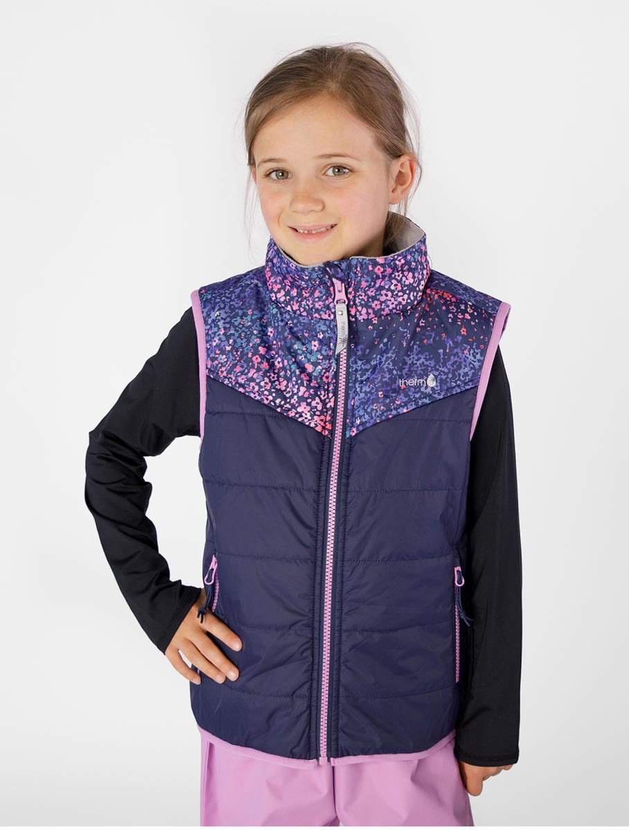 Hydracloud Puffer Vest - Winter Blossom | Waterproof Windproof Eco