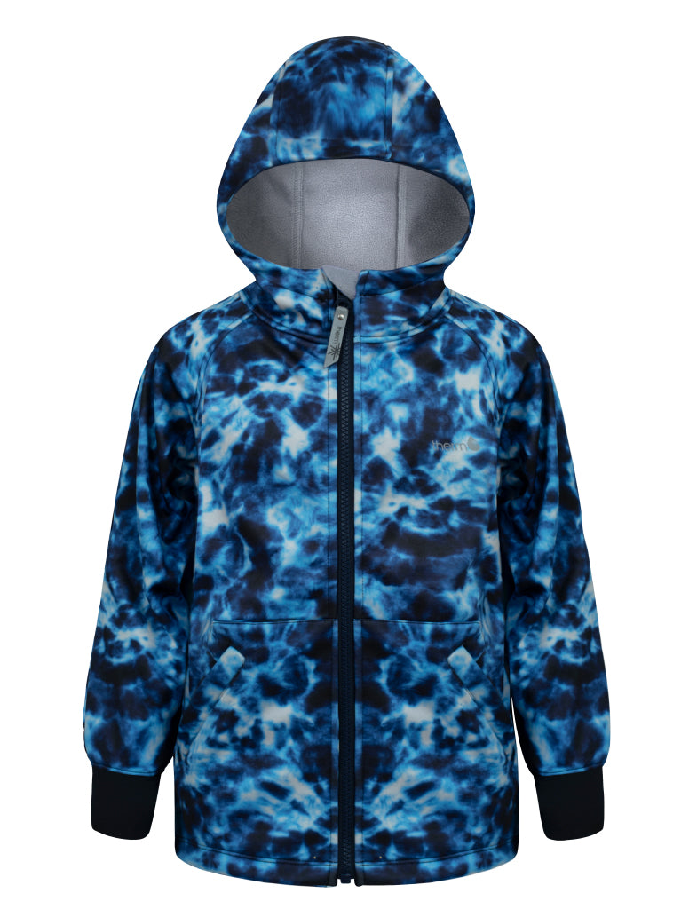 All-Weather Hoodie - Blue Tie Dye | Waterproof Windproof Eco