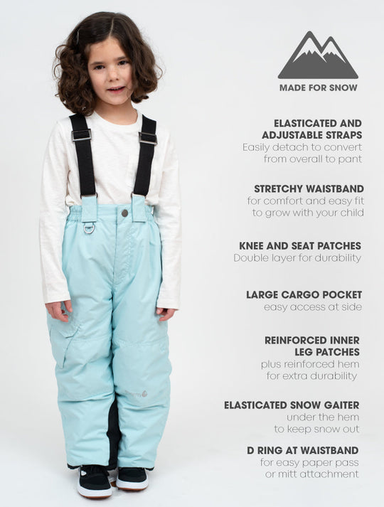 Convertible Snow Pants - Iced Aqua