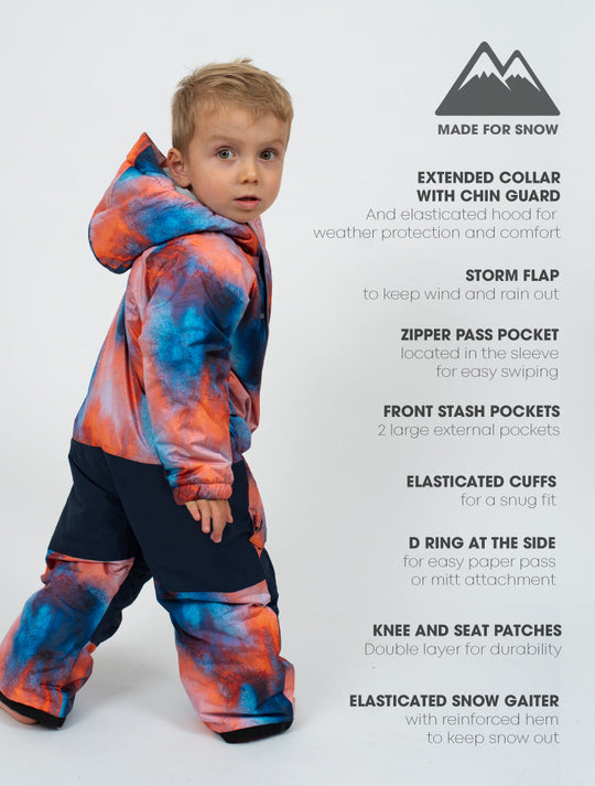 Snowrider Snowsuit - Lava | Waterproof Windproof Eco