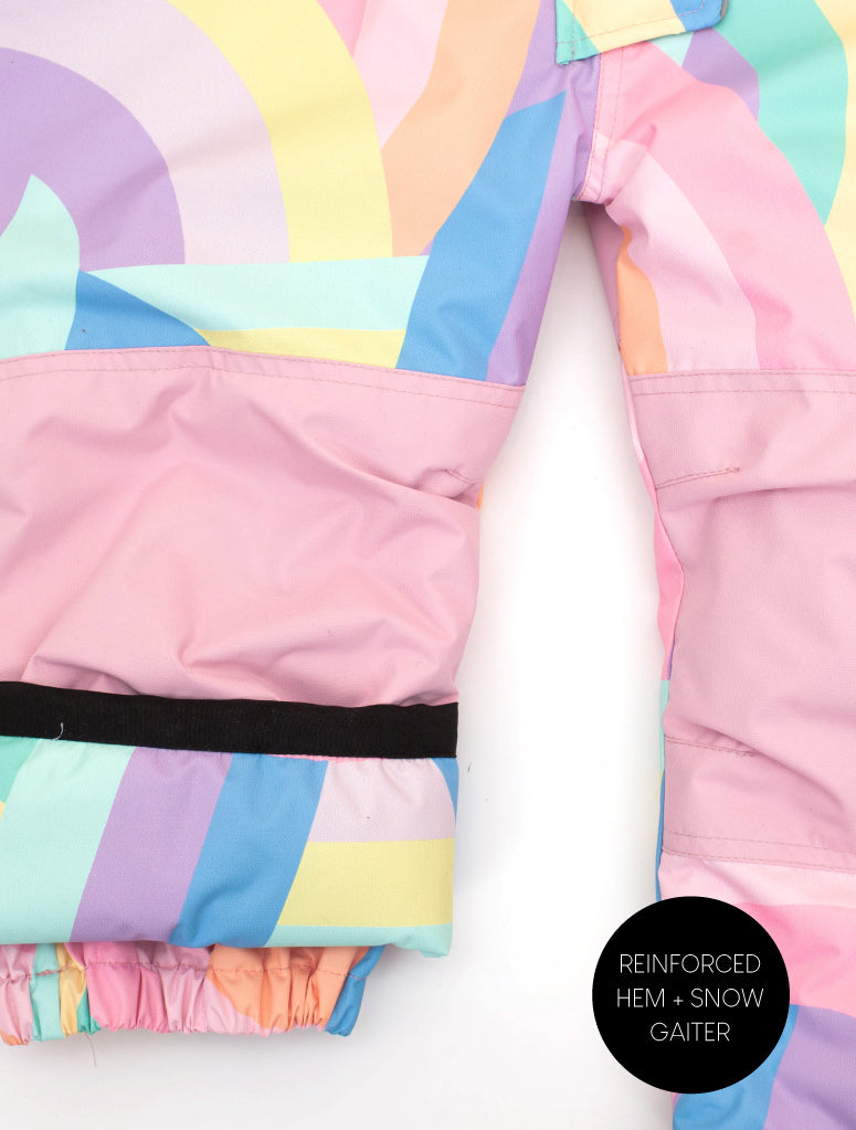 Snowrider One Piece Snowsuit - Rainbow Stripe | Waterproof Windproof Eco